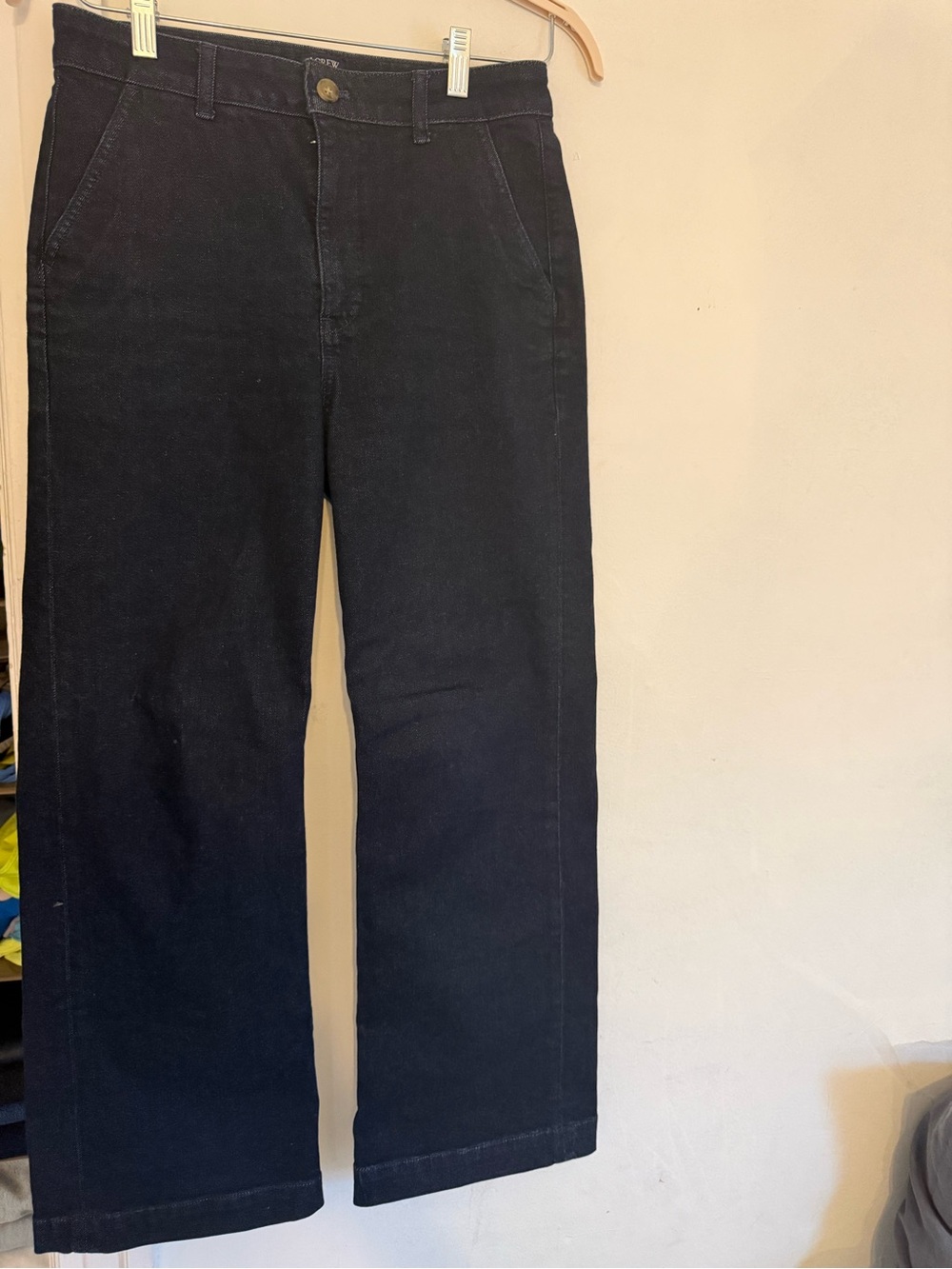 Women’s J.Crew High Rise Trouser Jean Straight-Leg Pants